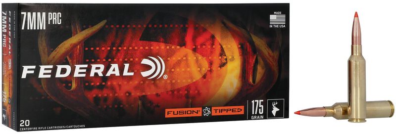 Fusion Tipped Rifle, 7MM PRC, 175 Grain, Fusion Tipped, 2925 fps